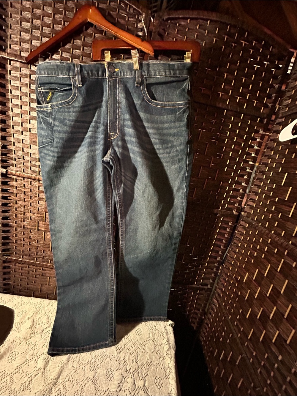 Ariat Men's Relaxed Fit Dark Blue Denim Jeans